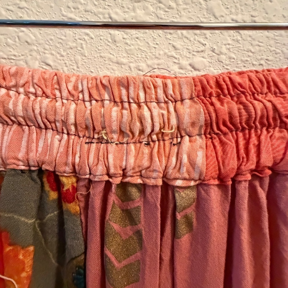 Kantha Patchwork Skirt, One of a kind, Fits like a Small - Picture 5 of 16